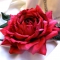 бархатная роза. цветы из шелка