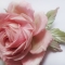 роза ручной работы из ткани
